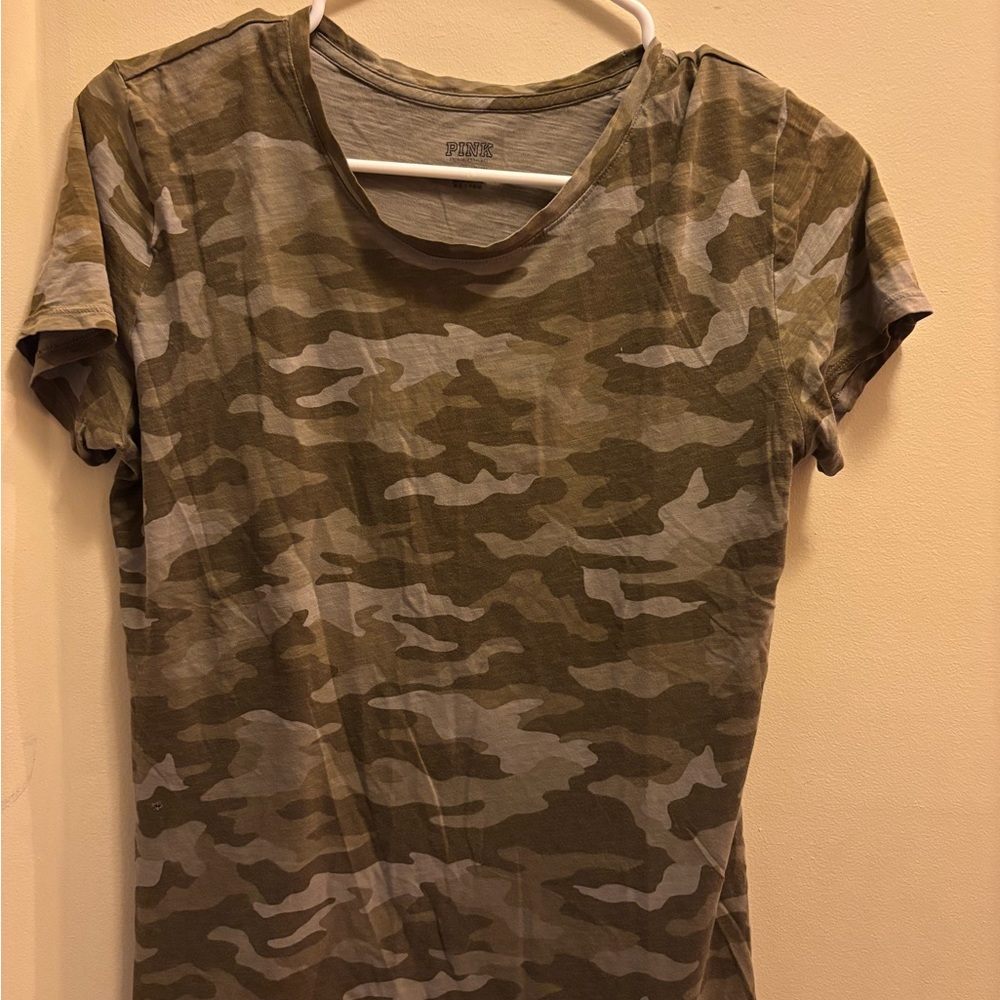 Victoria's Secret Camouflage Short Sleeve Tee
